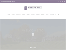 Tablet Screenshot of gretnahallhotel.com